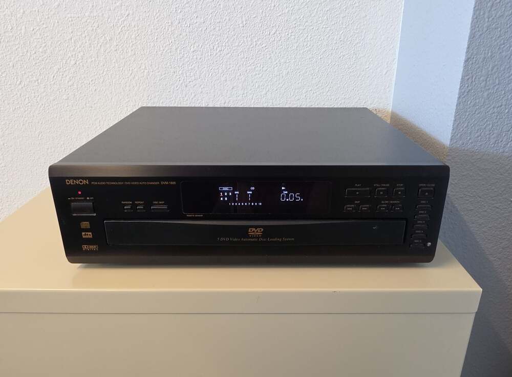 Denon DVM-1800 5-Disc DVD Video Auto Changer Player Tested and Works! No Remote